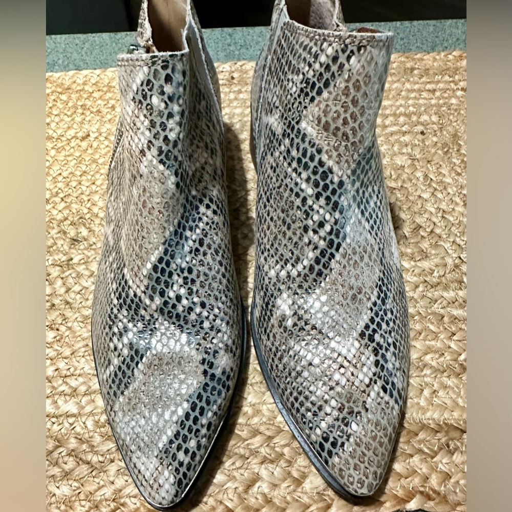 Snakeskin Print Lucky Brand Booties